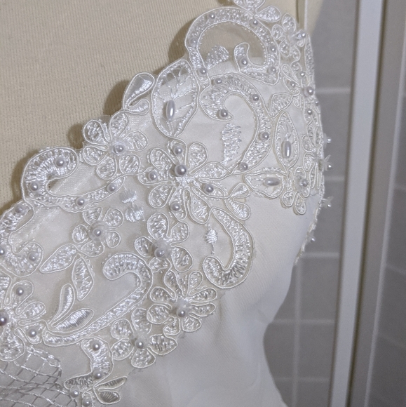 Romantic chemise embroidered lace babydoll nightie XS - Picture 7 of 7